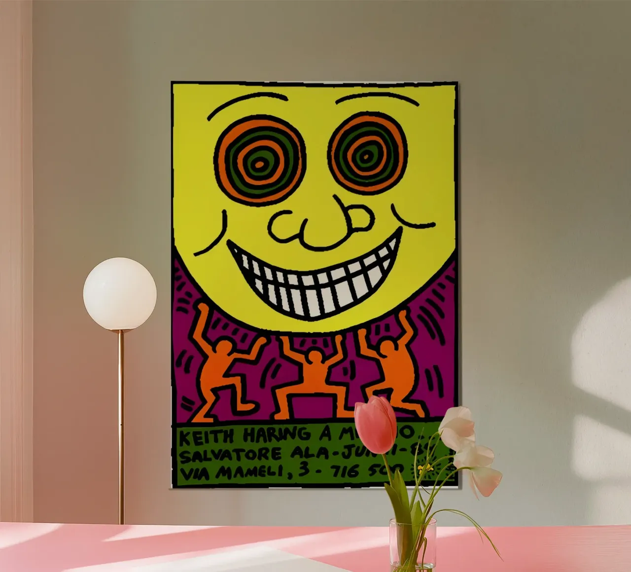 KH - Sorriso poster con telaio in plastica da SRI WEDARI GALLERY