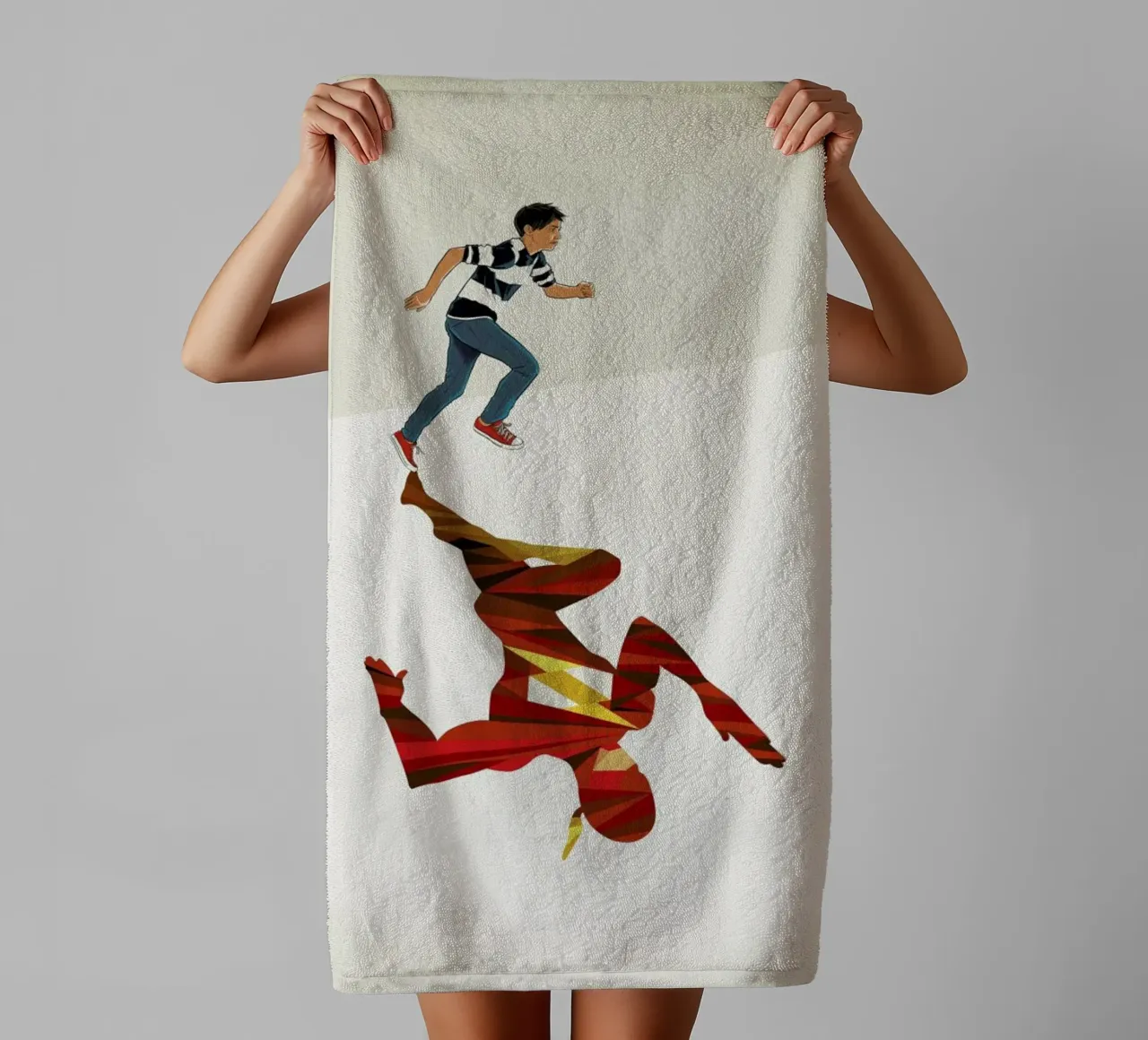 Super Shadows Scarlet Speedster 2 asciugamano da bagno da Jason Ratliff