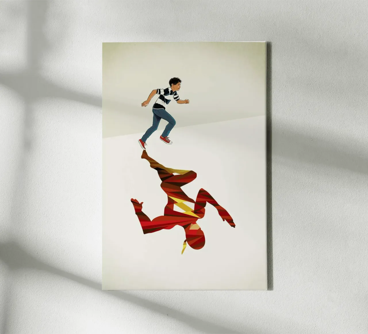 Super Shadows Scarlet Speedster 2 canvas met Baklijst van Jason Ratliff