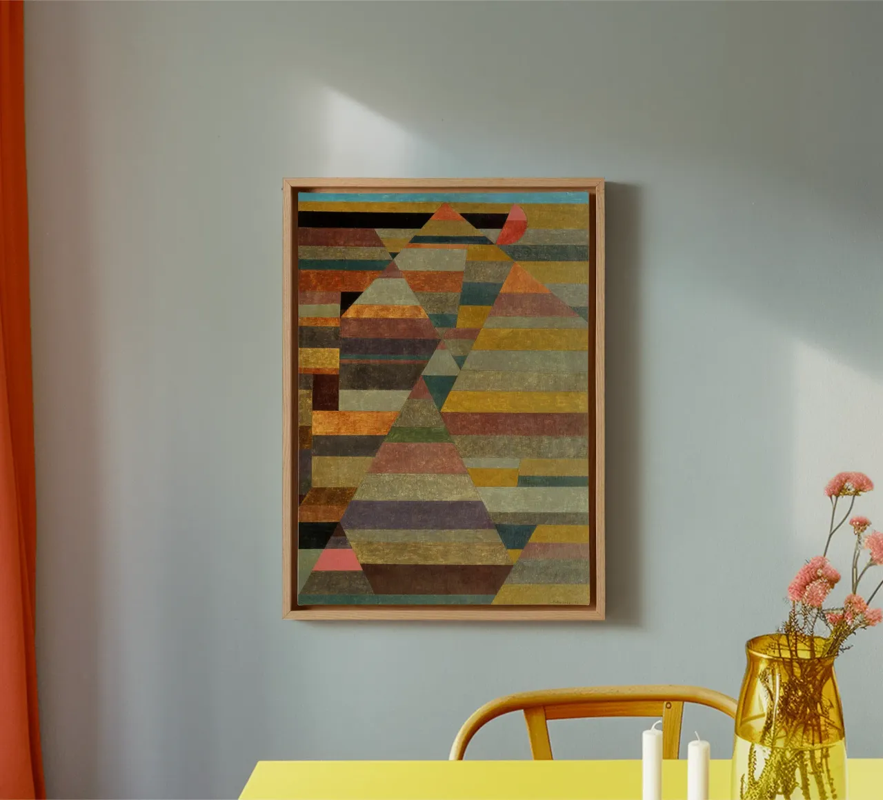 Nekropolis - Paul Klee tela con Cornice a cassetta da Second Canvas