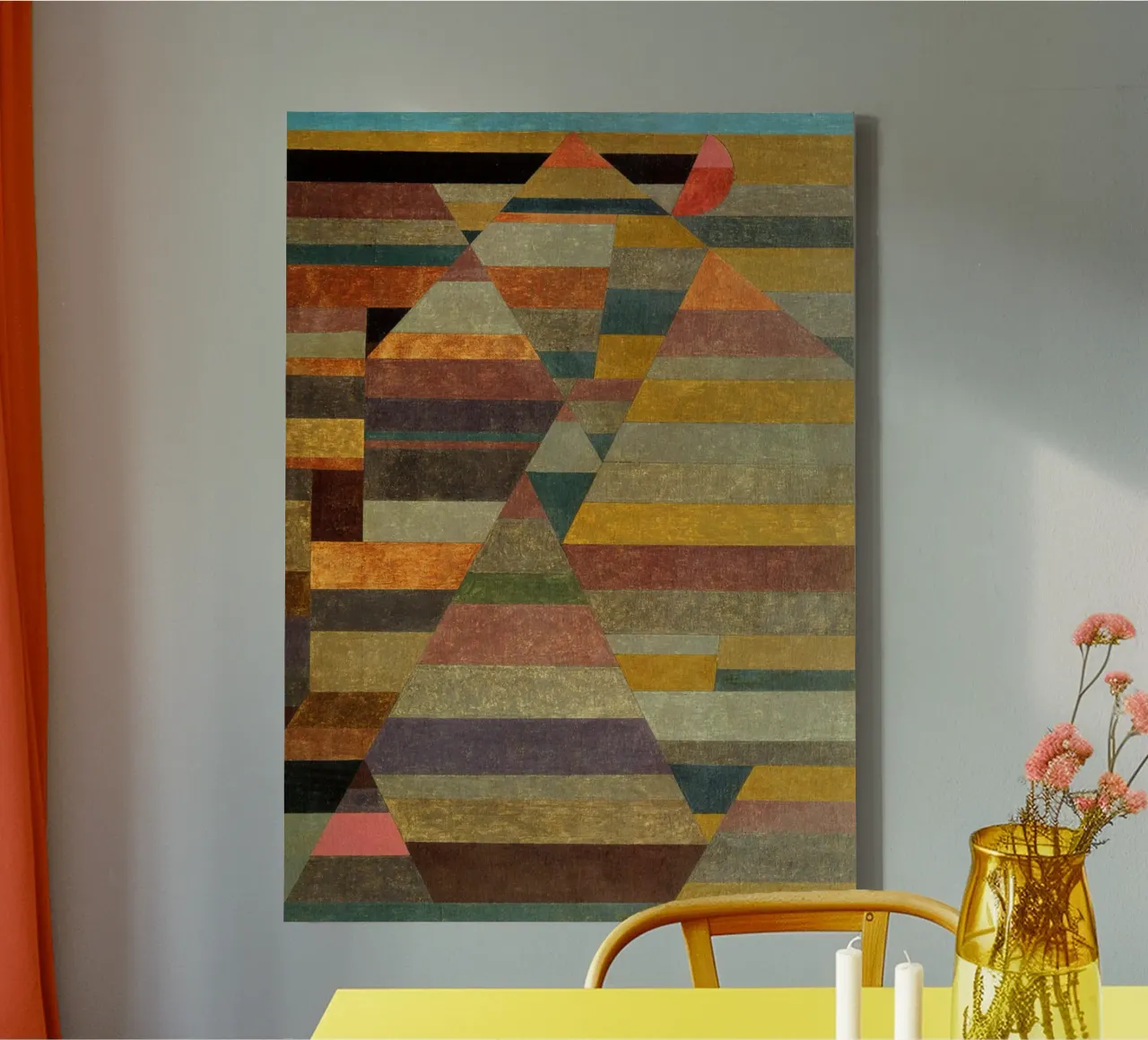Nekropolis - Paul Klee tela con Cornice a cassetta da Second Canvas