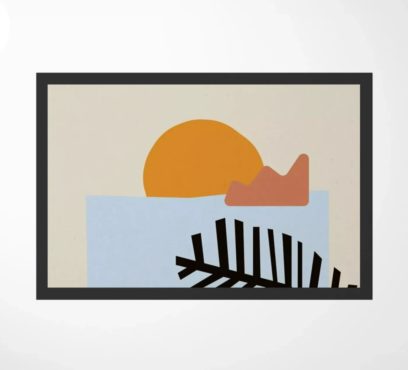 Sunset II deurmat van Pure