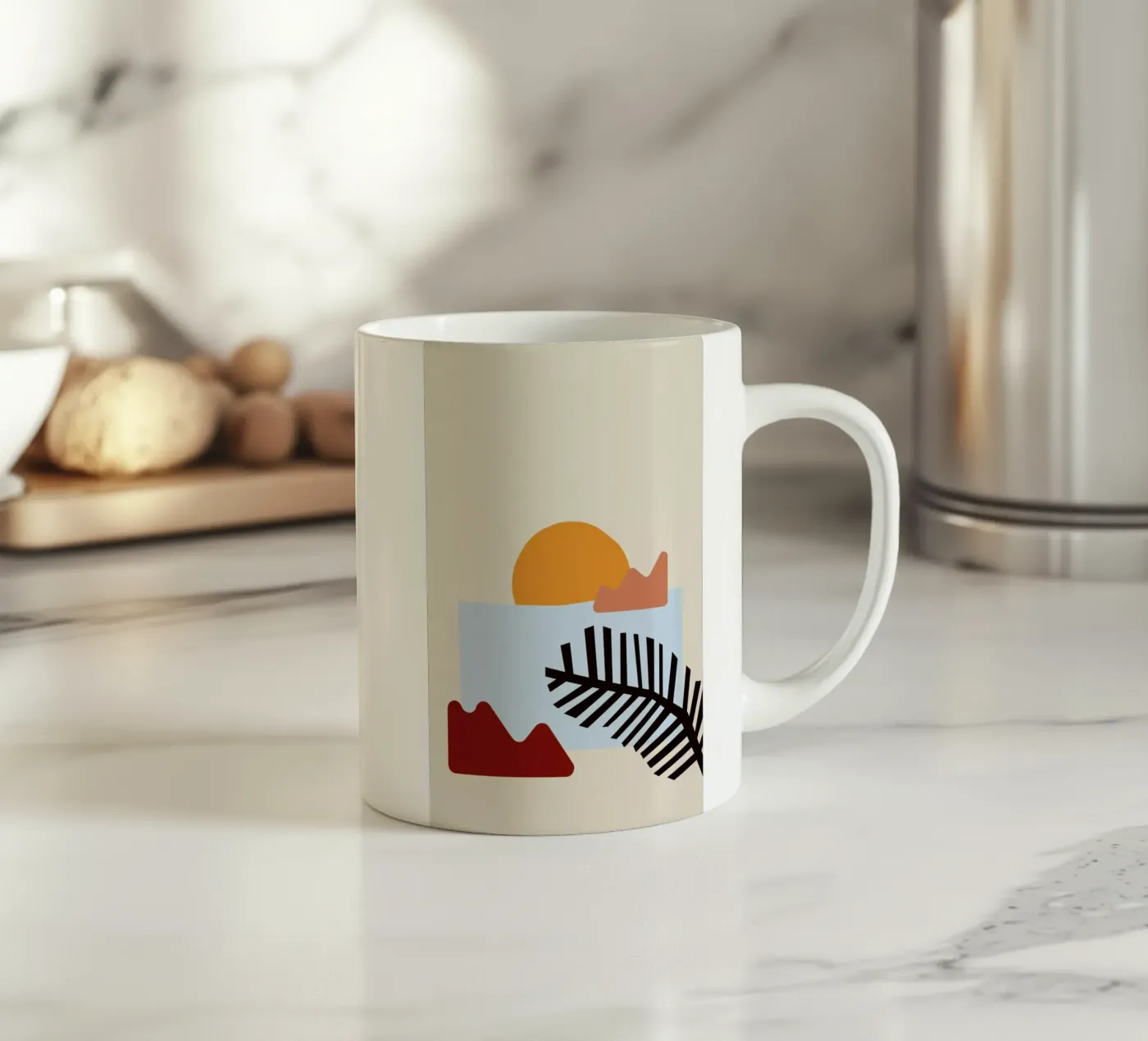 Sunset II ceramic mug by Pure