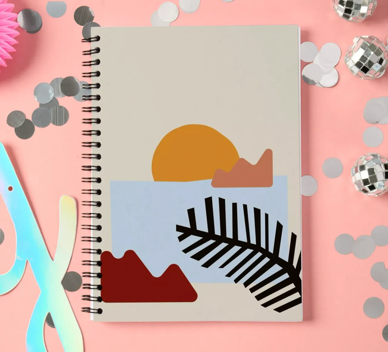 Sunset II spiral notebook by Pure