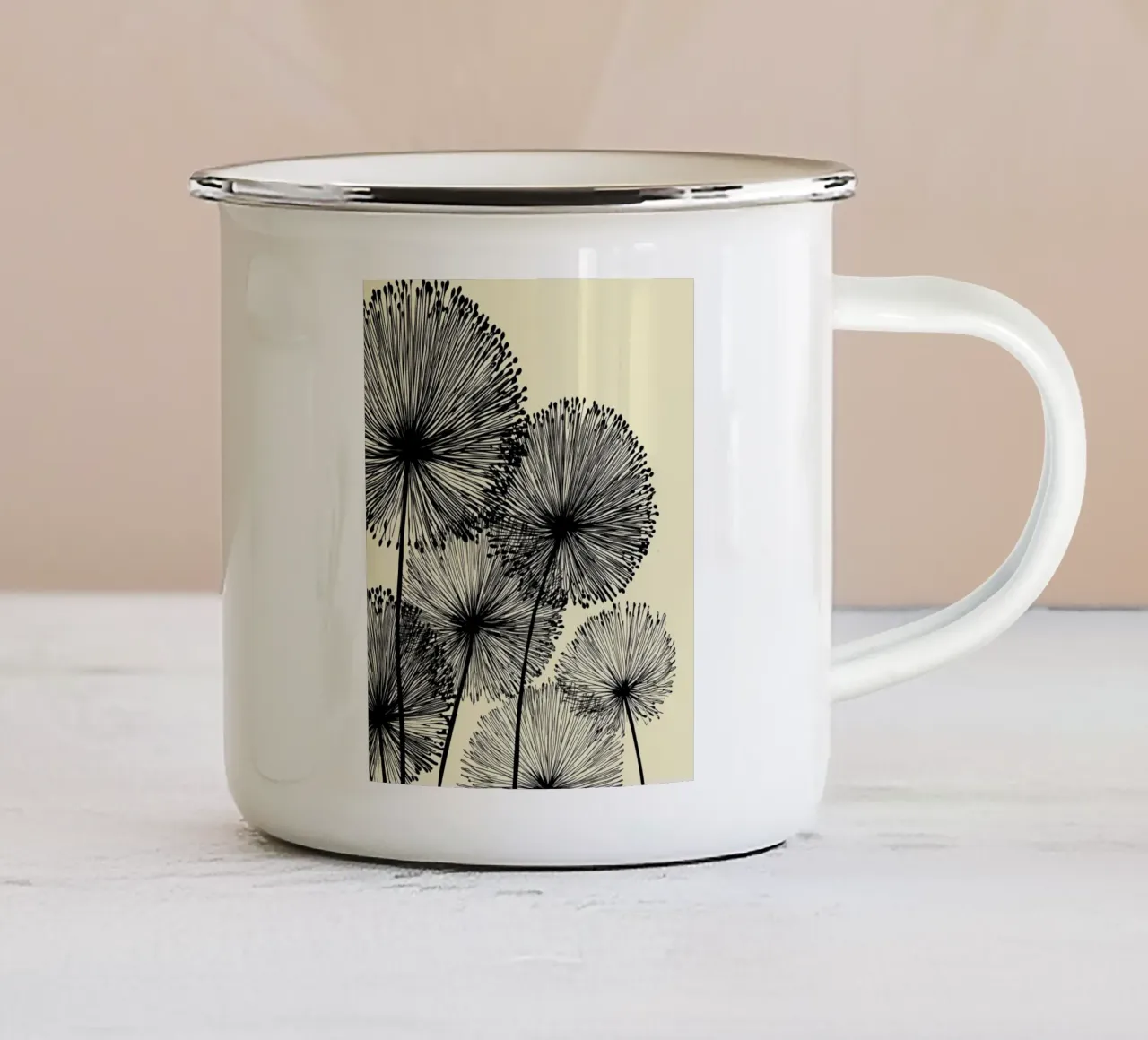 Bulbi di allium tazza in smalto da Imagine