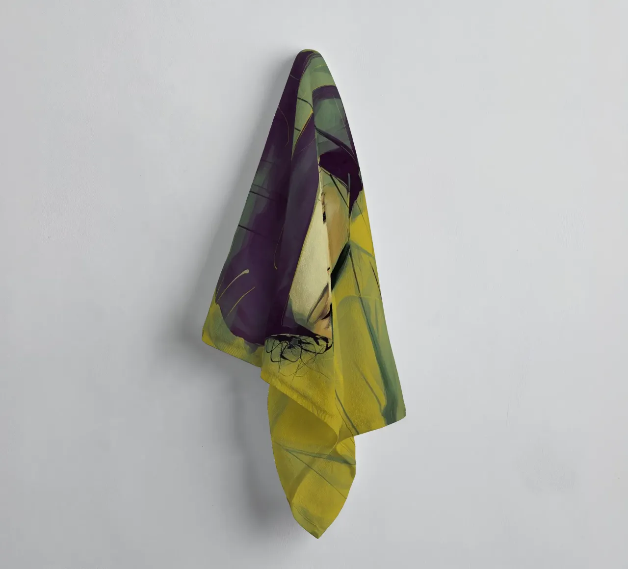 Portrait of a woman towel by Imagine