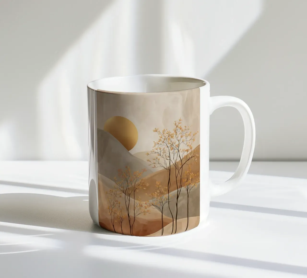 Tramonto in Giappone tazza in ceramica da Imagine