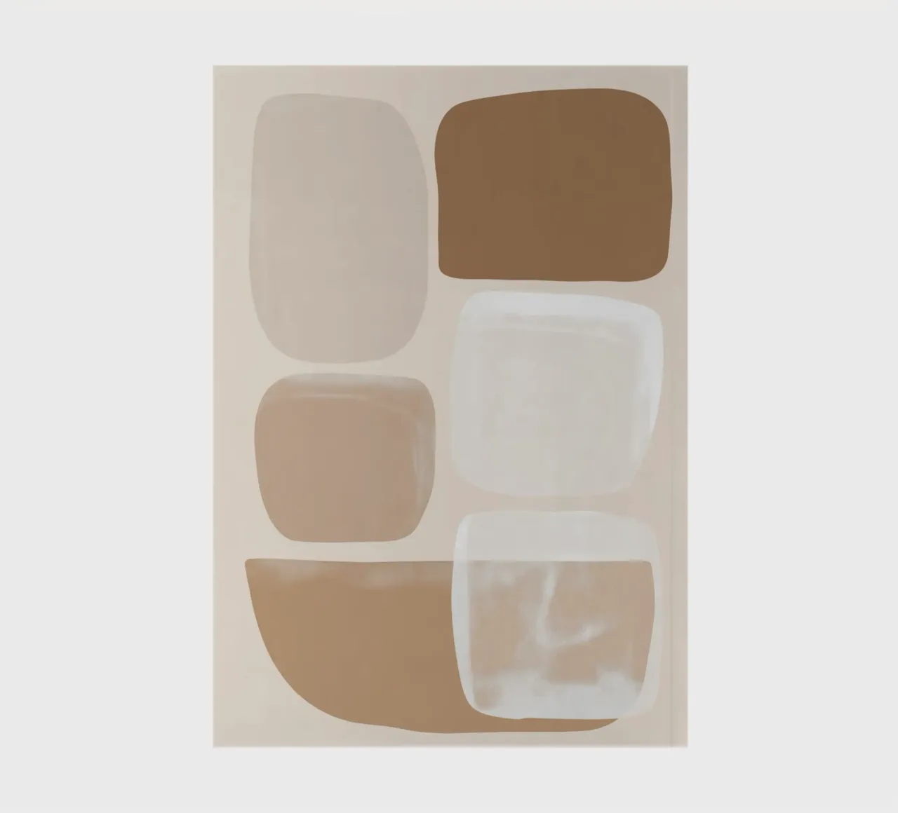 Abstract in sand colours notebook by Imagine