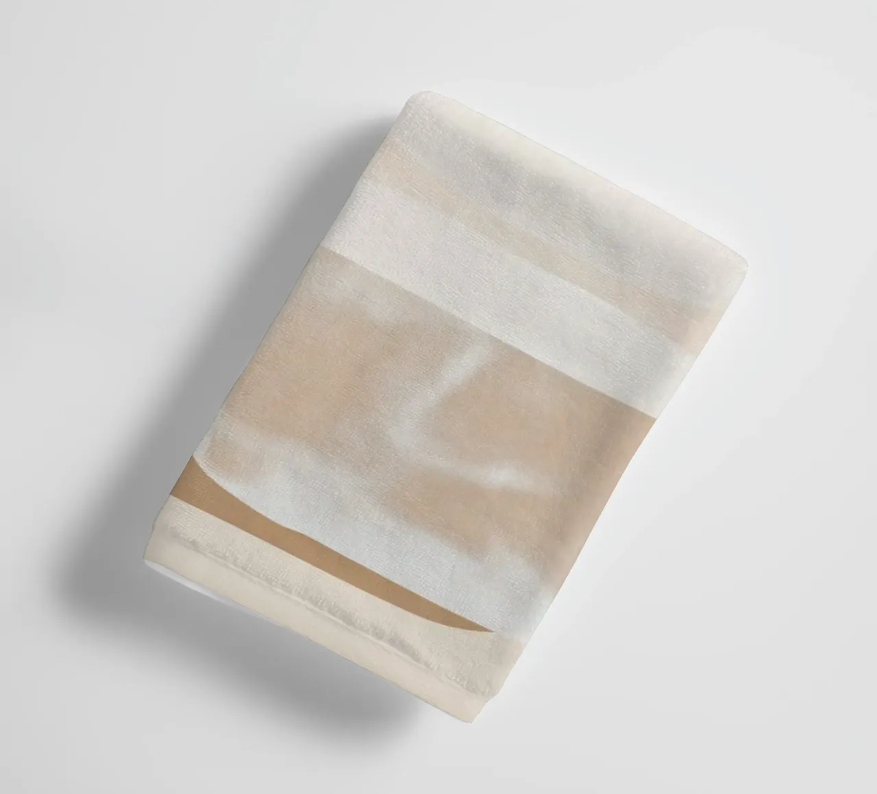 Abstract in sand colours towel by Imagine