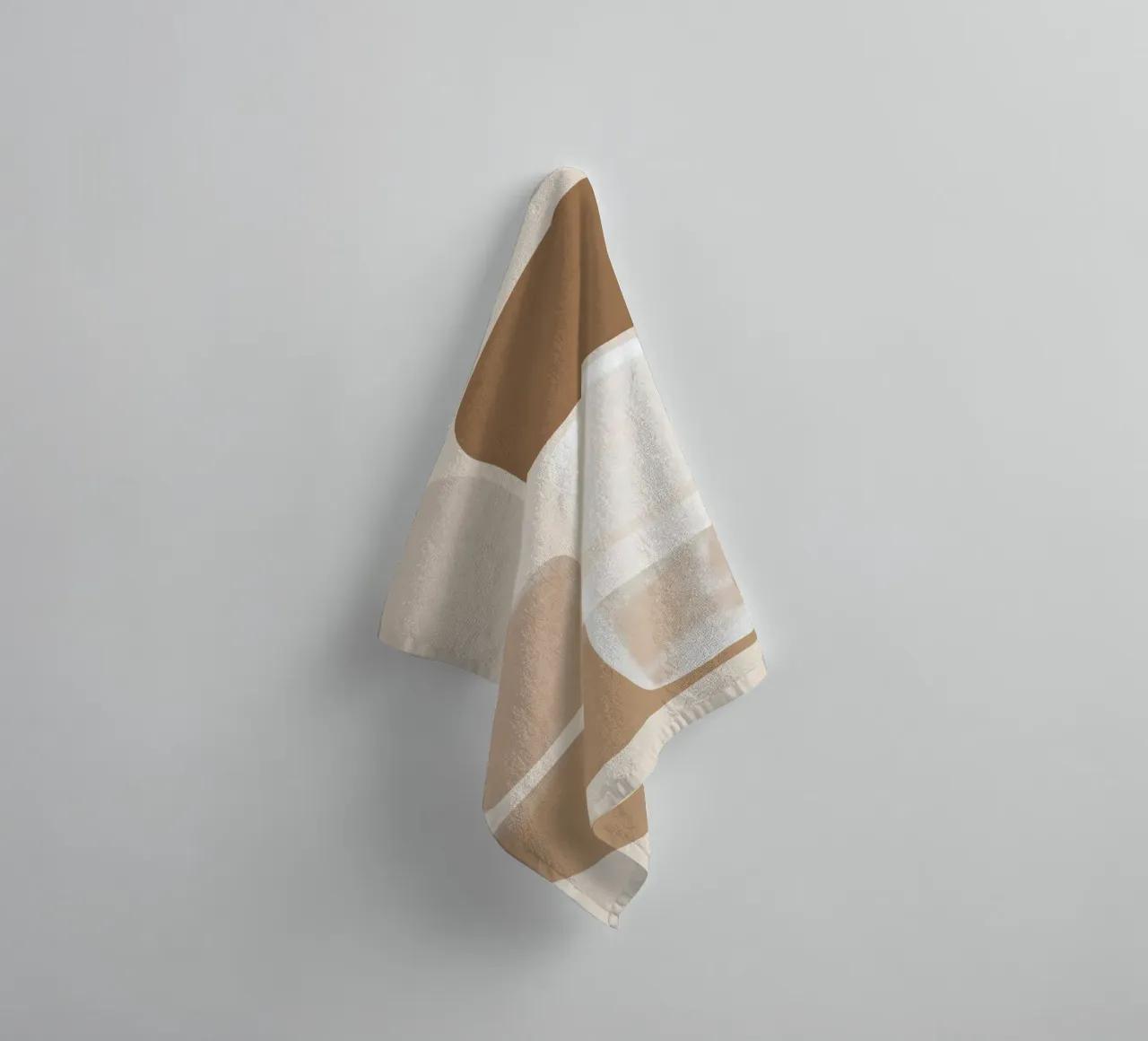 Abstract in sand colours towel by Imagine