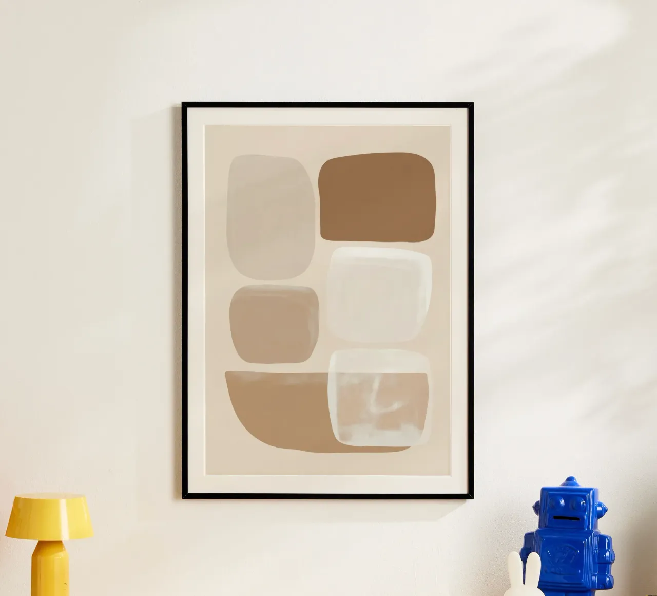 Abstract in sand colours hahnemühle by Imagine