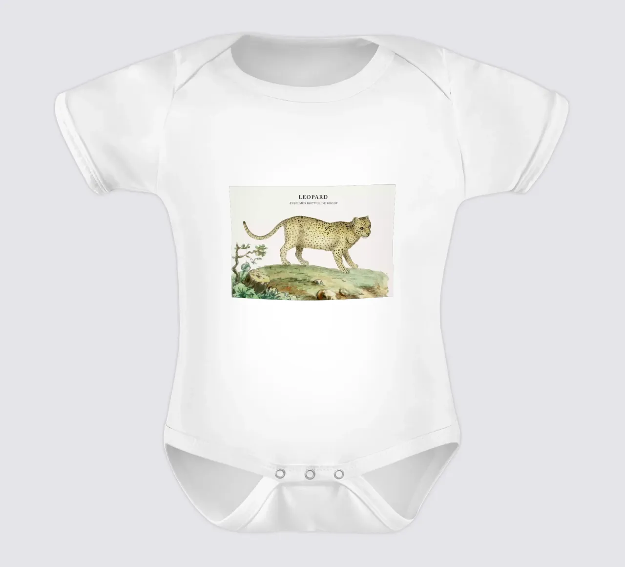 Anselmus Boëtius de Boodt - Leopard short-sleeve baby romper by Vintage by JUNIQE