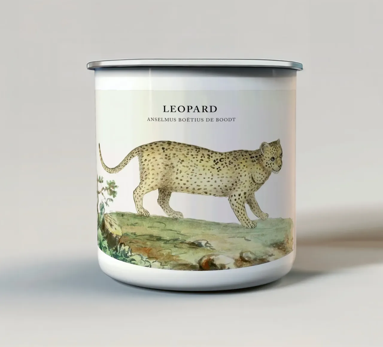 Anselmus Boëtius de Boodt - Leopard tazza in smalto da Vintage by JUNIQE