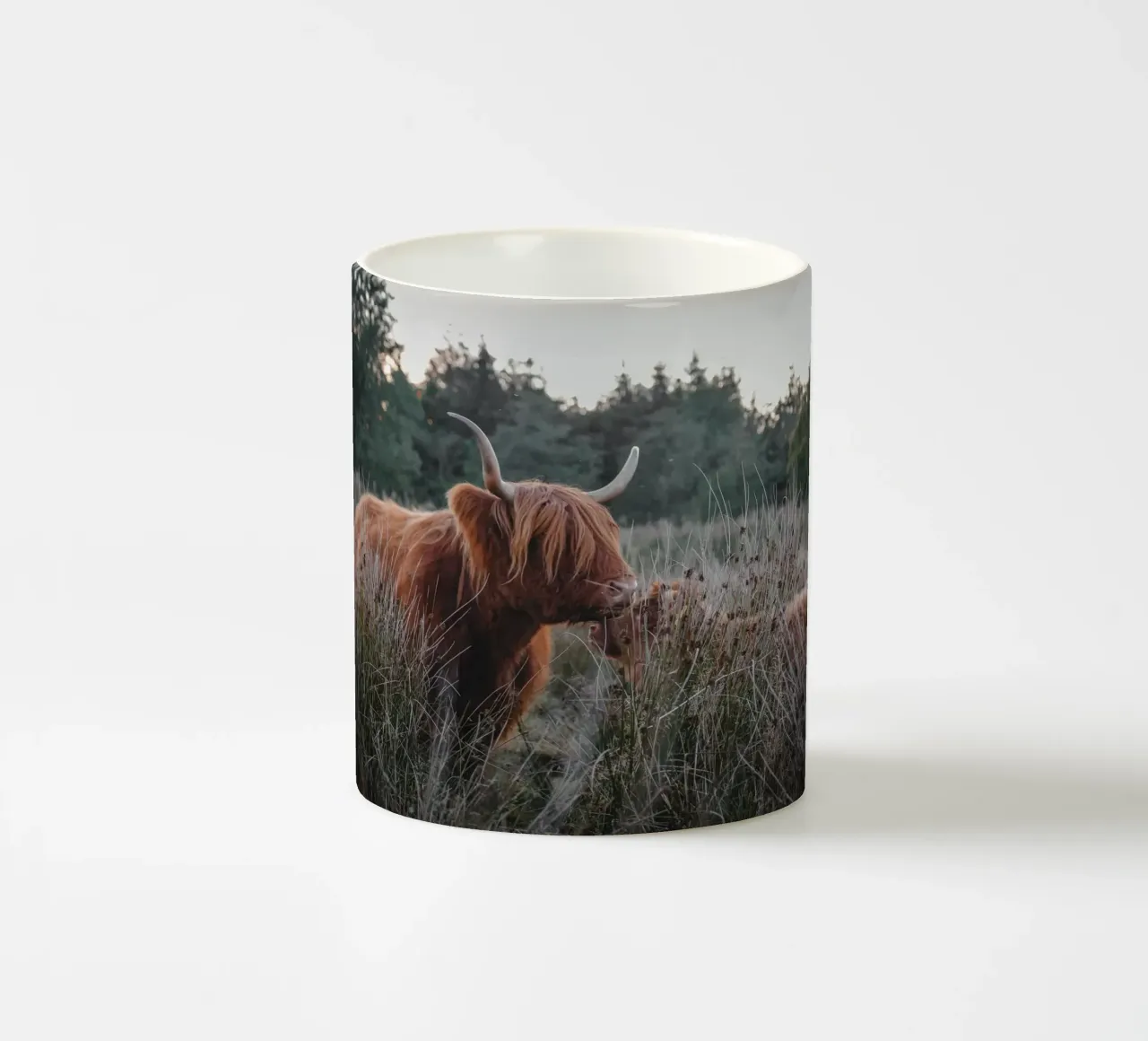Mutterliebe ❤️ Hochlandrind - Highland Cow ceramic mug by Sibbershusum