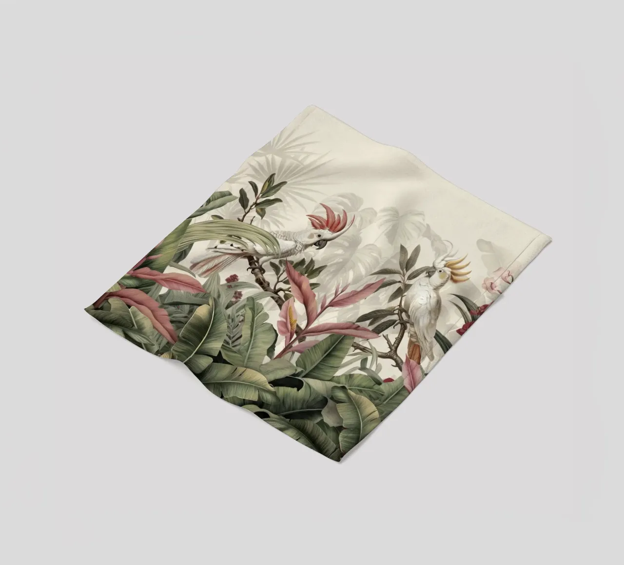 Uccelli cacatua tropicali Paradiso dimenticato coperta in pile da Andrea Haase Vintage World
