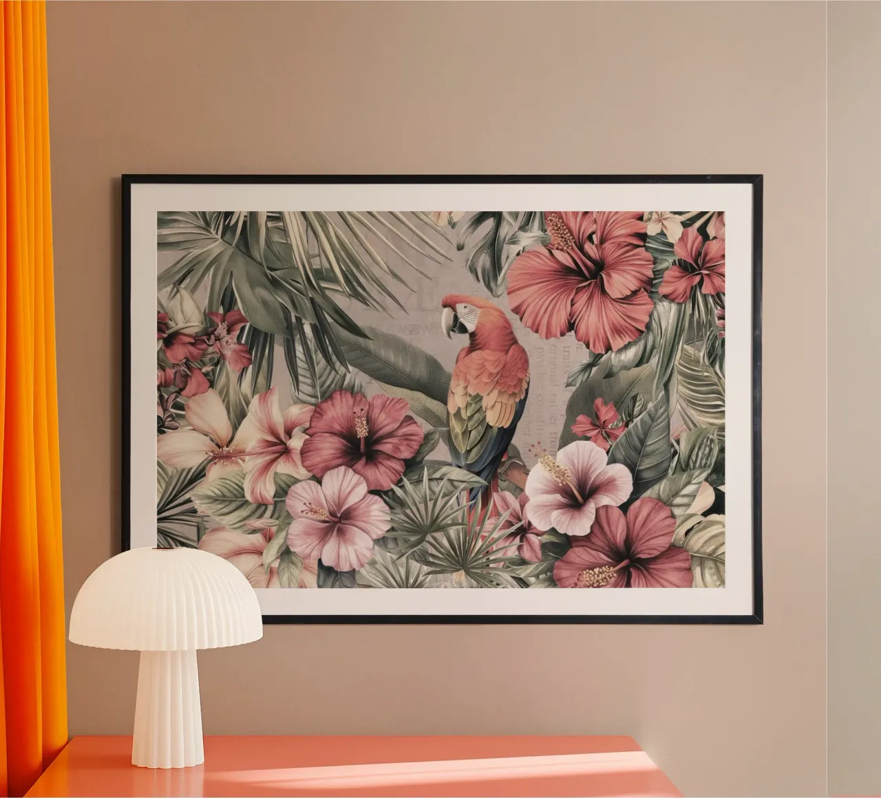 Paradiso dei pappagalli tropicali d'altri tempi carta hahnemühle da Andrea Haase Vintage World
