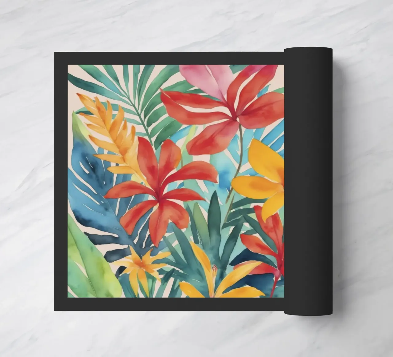Fogliame floreale per la fuga tropicale moderna zerbino da Andrea Haase Modern Home