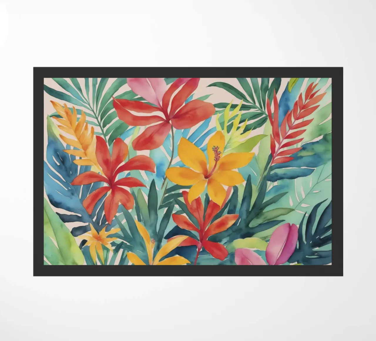 Fogliame floreale per la fuga tropicale moderna zerbino da Andrea Haase Modern Home