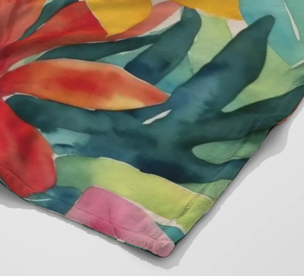 Fogliame floreale per la fuga tropicale moderna coperta in pile da Andrea Haase Modern Home