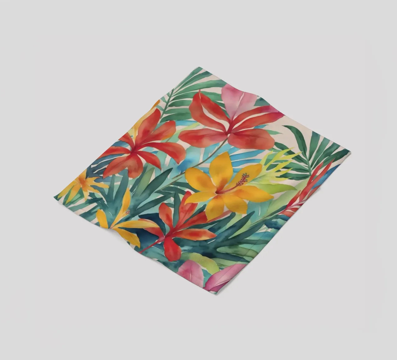Fogliame floreale per la fuga tropicale moderna coperta in pile da Andrea Haase Modern Home