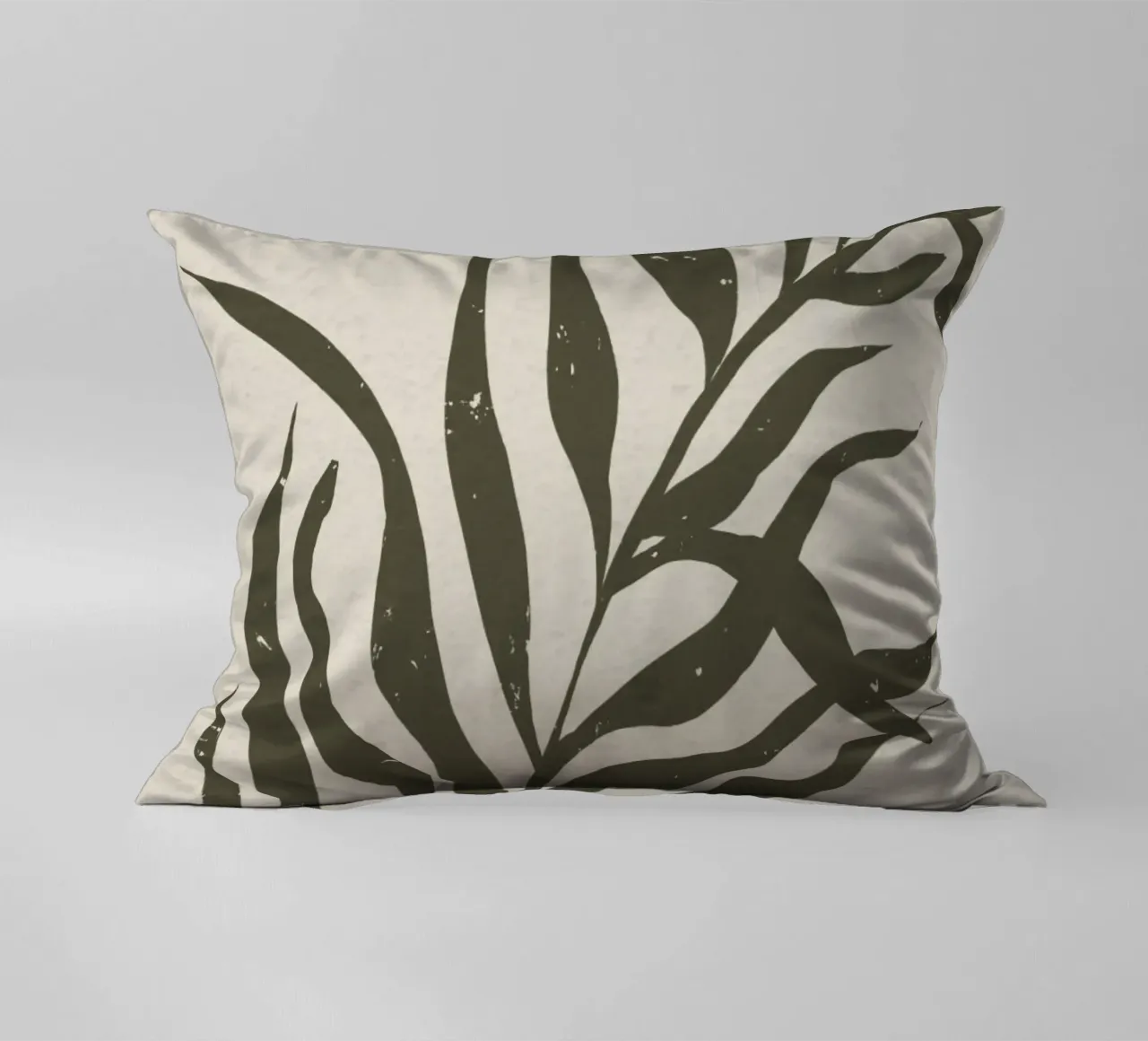 Whispers of the Palm: A Muted Botanical Elegance cojín de mysteriouscoco