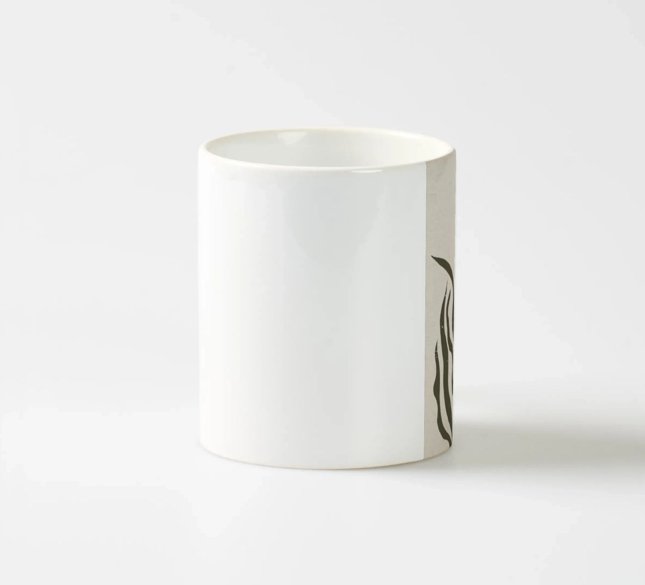 Whispers of the Palm: A Muted Botanical Elegance tazza in ceramica da mysteriouscoco