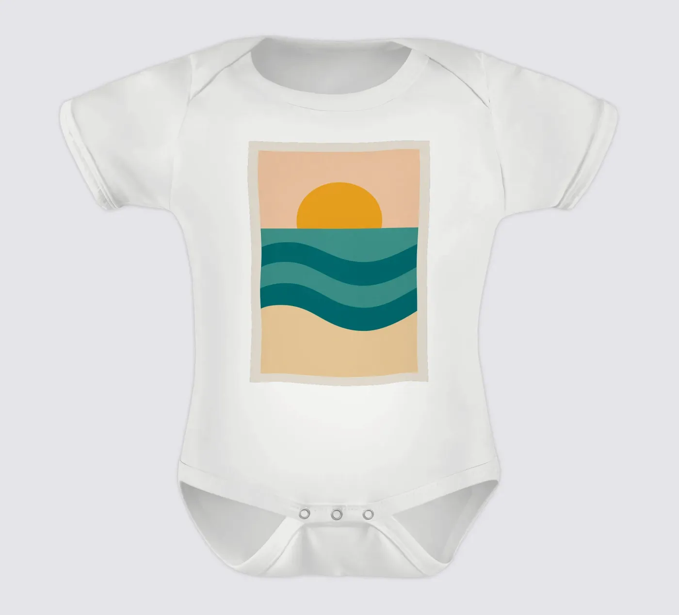 Sunset Over Waves body bébé de Mosaic Dialogue
