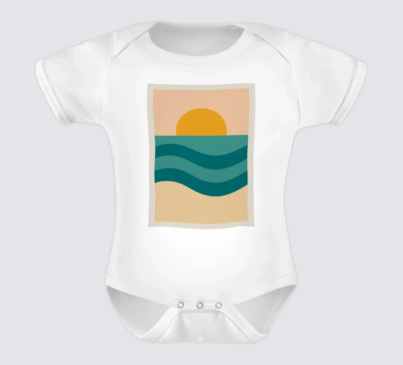 Sunset Over Waves body bébé de Mosaic Dialogue