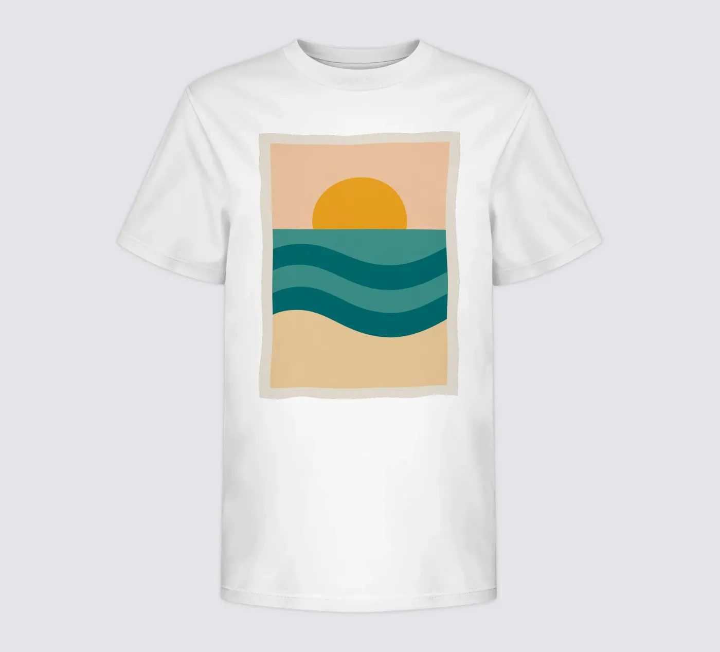 Sunset Over Waves t-shirt bambini da Mosaic Dialogue