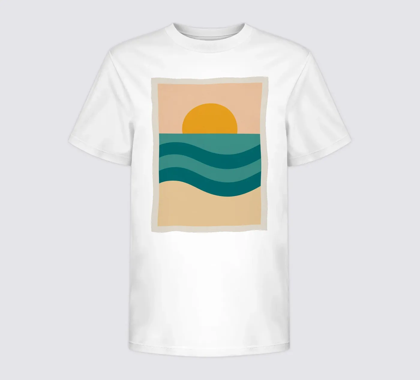 Sunset Over Waves t-shirt bambini da Mosaic Dialogue