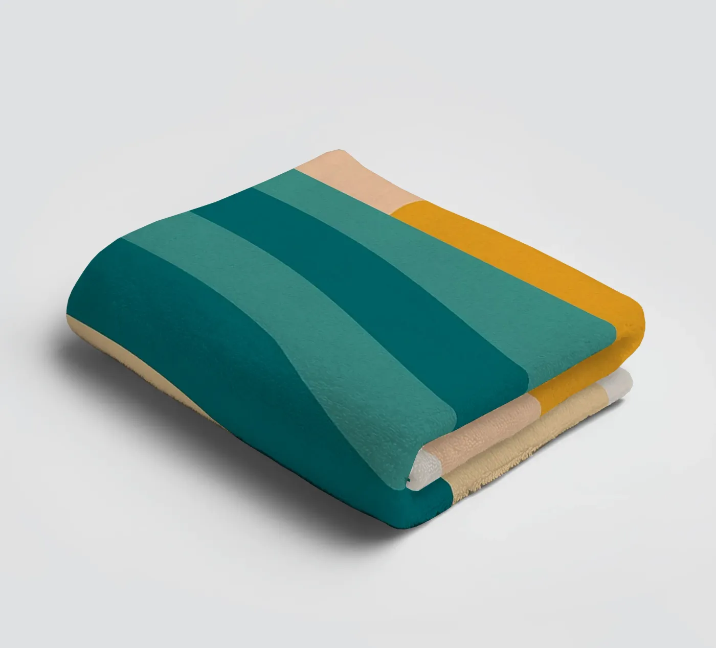 Sunset Over Waves towel by Mosaic Dialogue