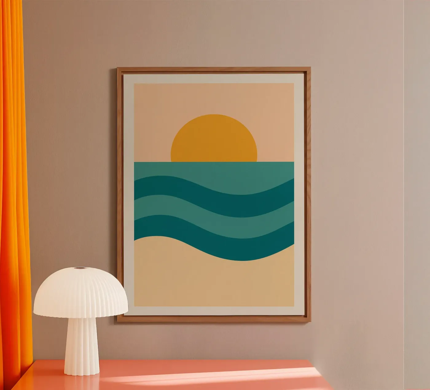 Sunset Over Waves forex plate by Mosaic Dialogue