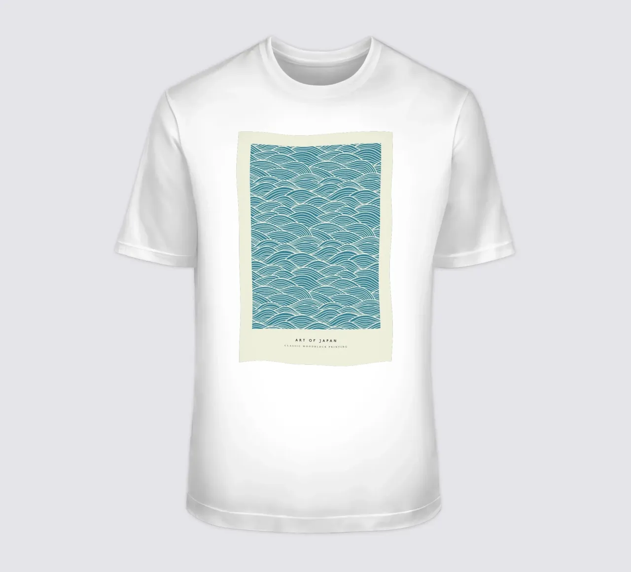Japanese Wave Woodblock t-shirt da Vintage by JUNIQE