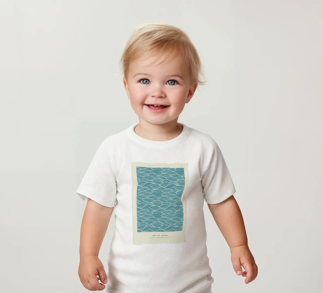 Japanese Wave Woodblock baby t-shirt by Vintage by JUNIQE