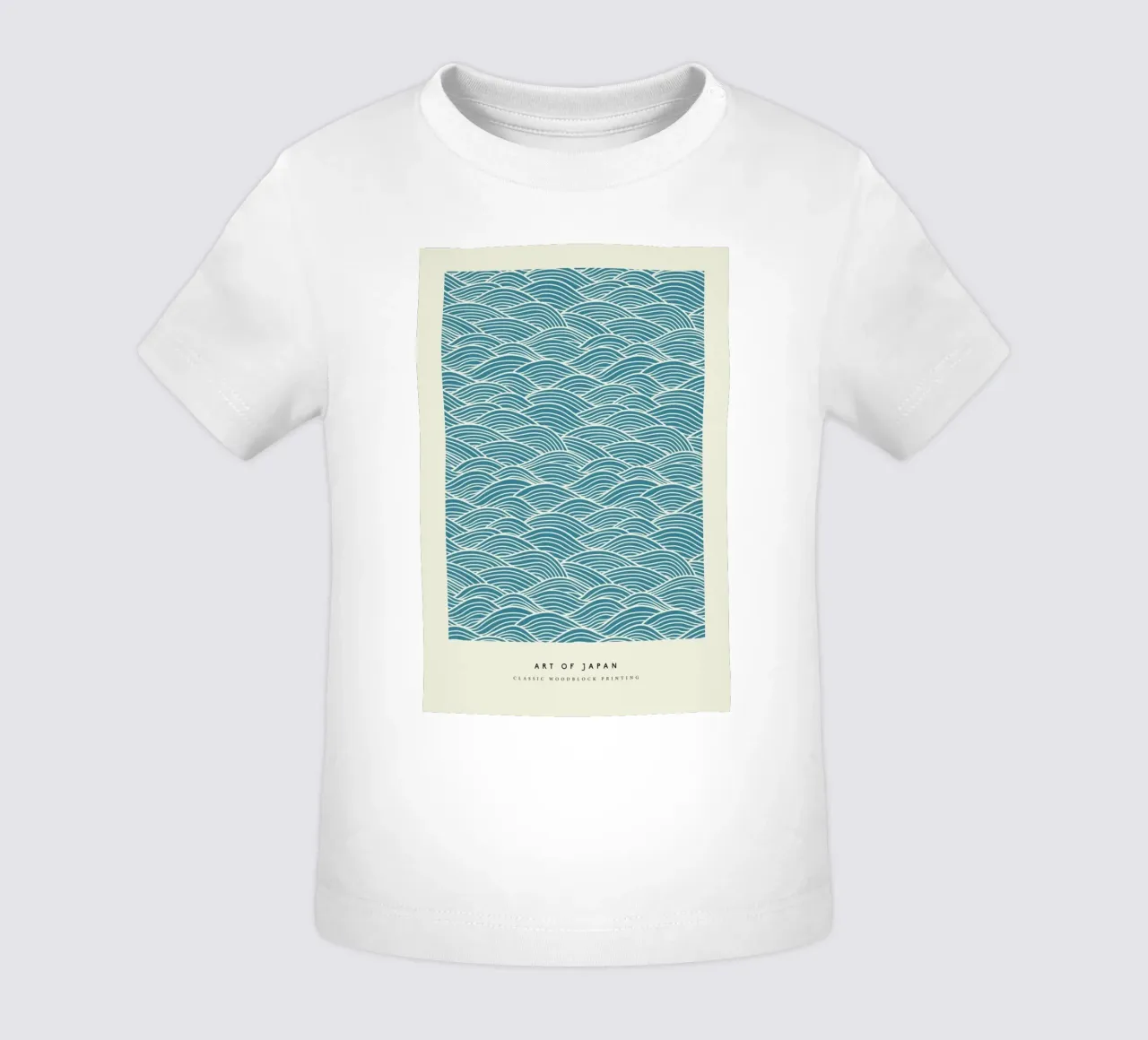 Japanese Wave Woodblock baby t-shirt by Vintage by JUNIQE
