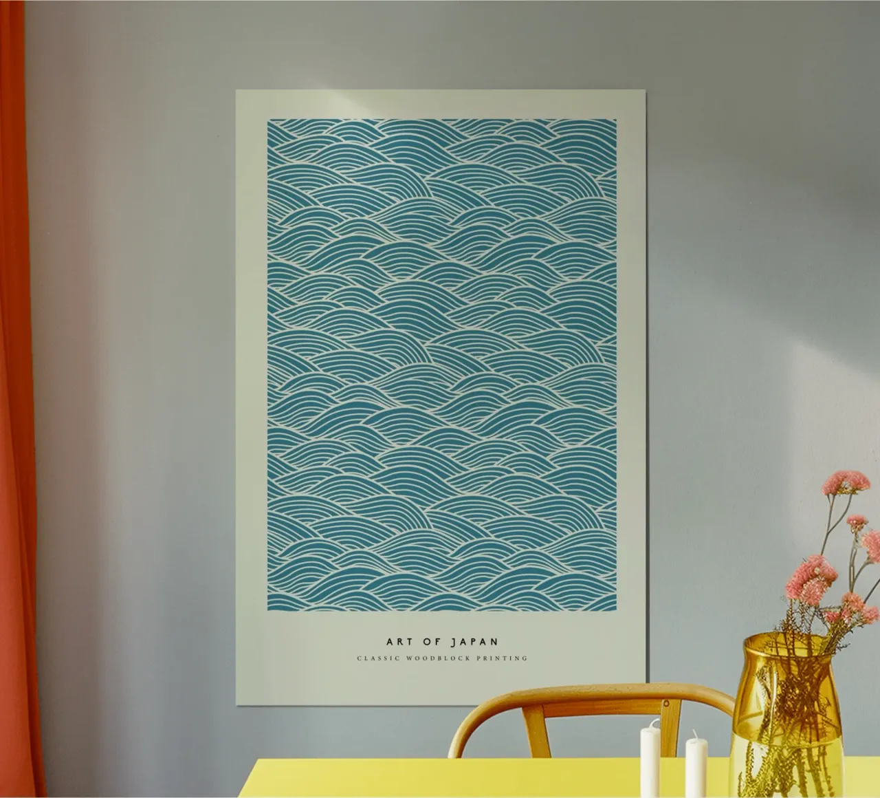 Japanese Wave Woodblock hahnemühle by Vintage by JUNIQE