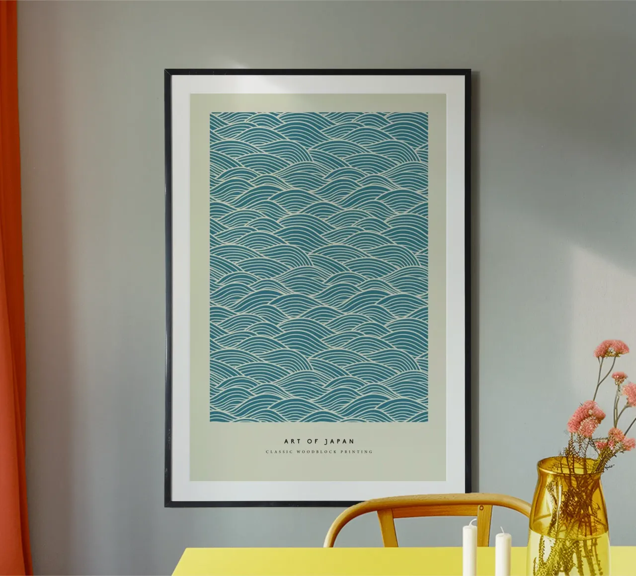 Japanese Wave Woodblock hahnemühle by Vintage by JUNIQE