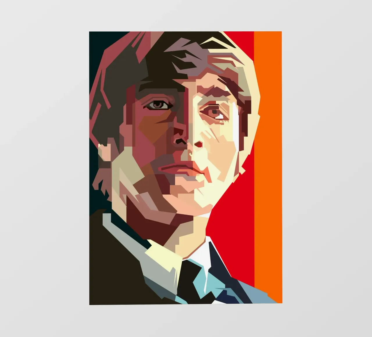 Retro John Lennon Rock And Roll Music Trending Now backlit film by Artkreator