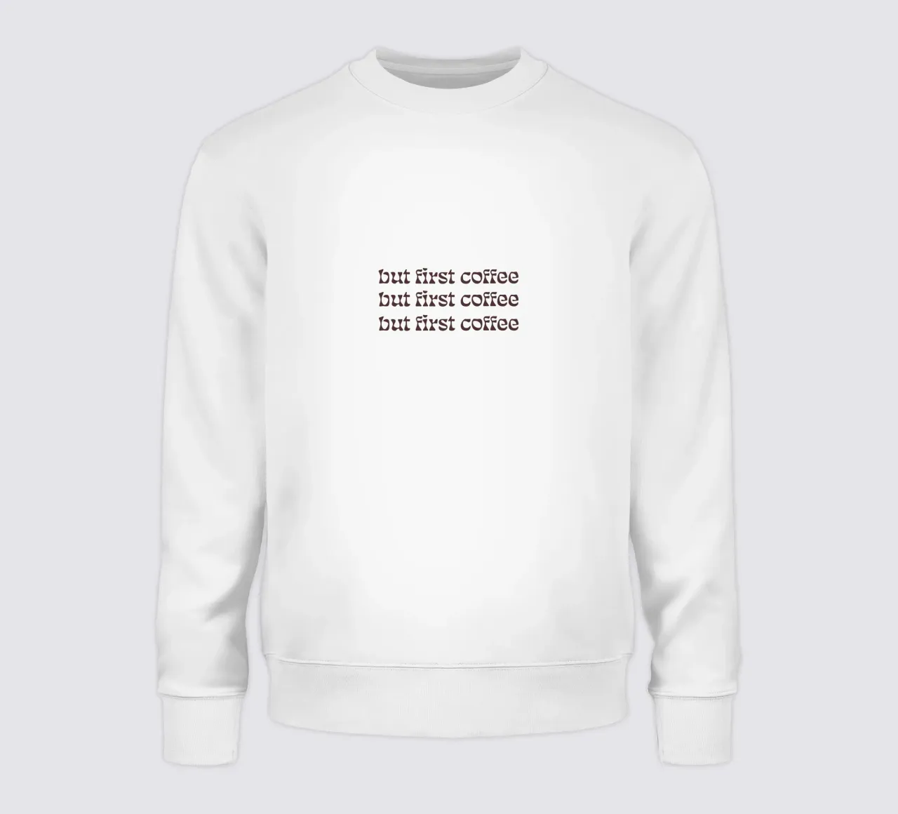 first coffee felpa da be.