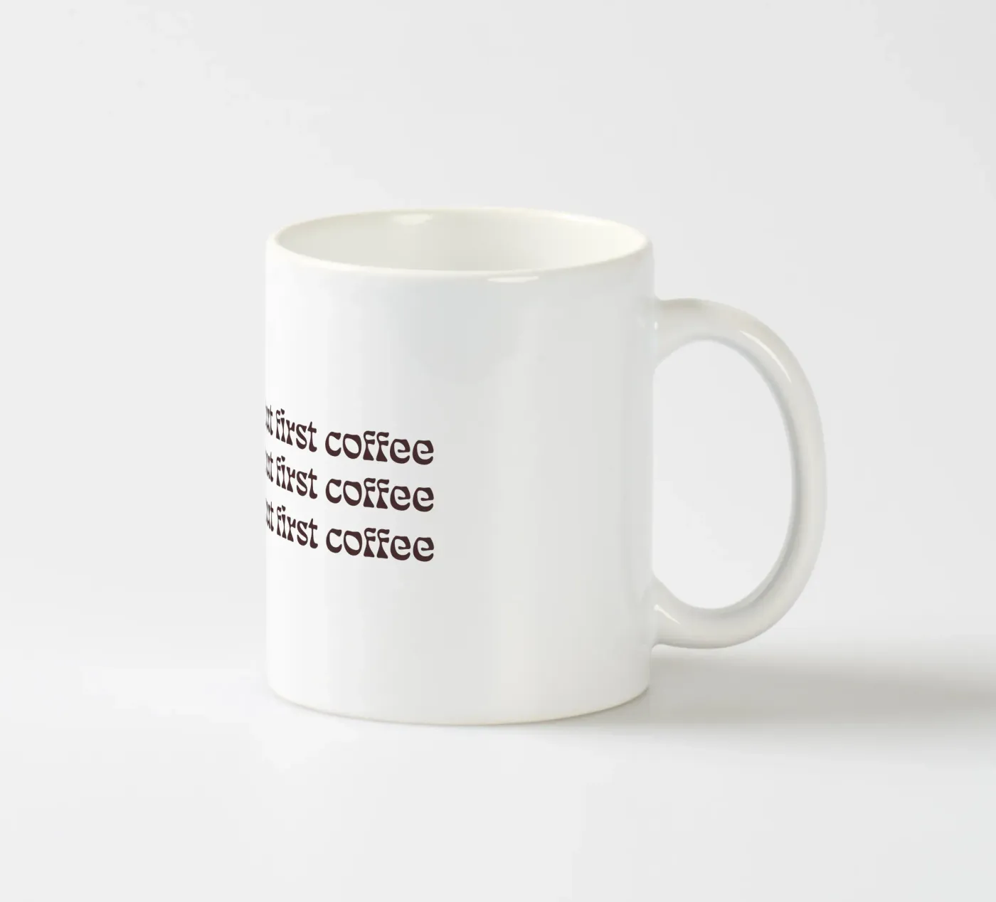 first coffee ceramic mug by be.