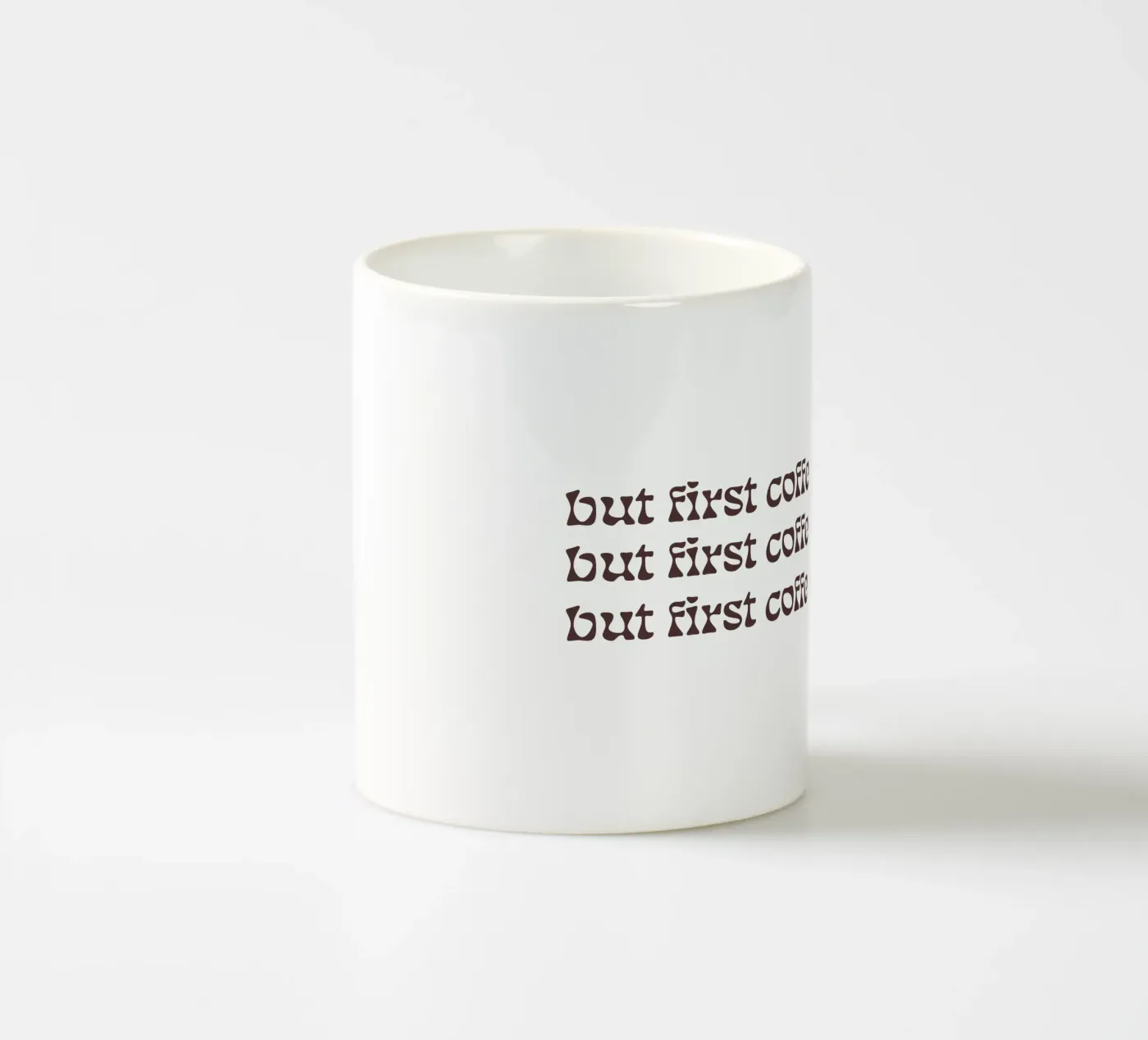 first coffee ceramic mug by be.