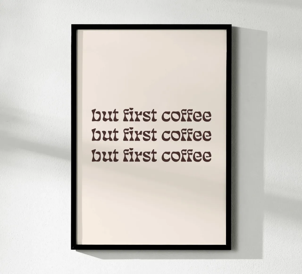 first coffee poster da be.