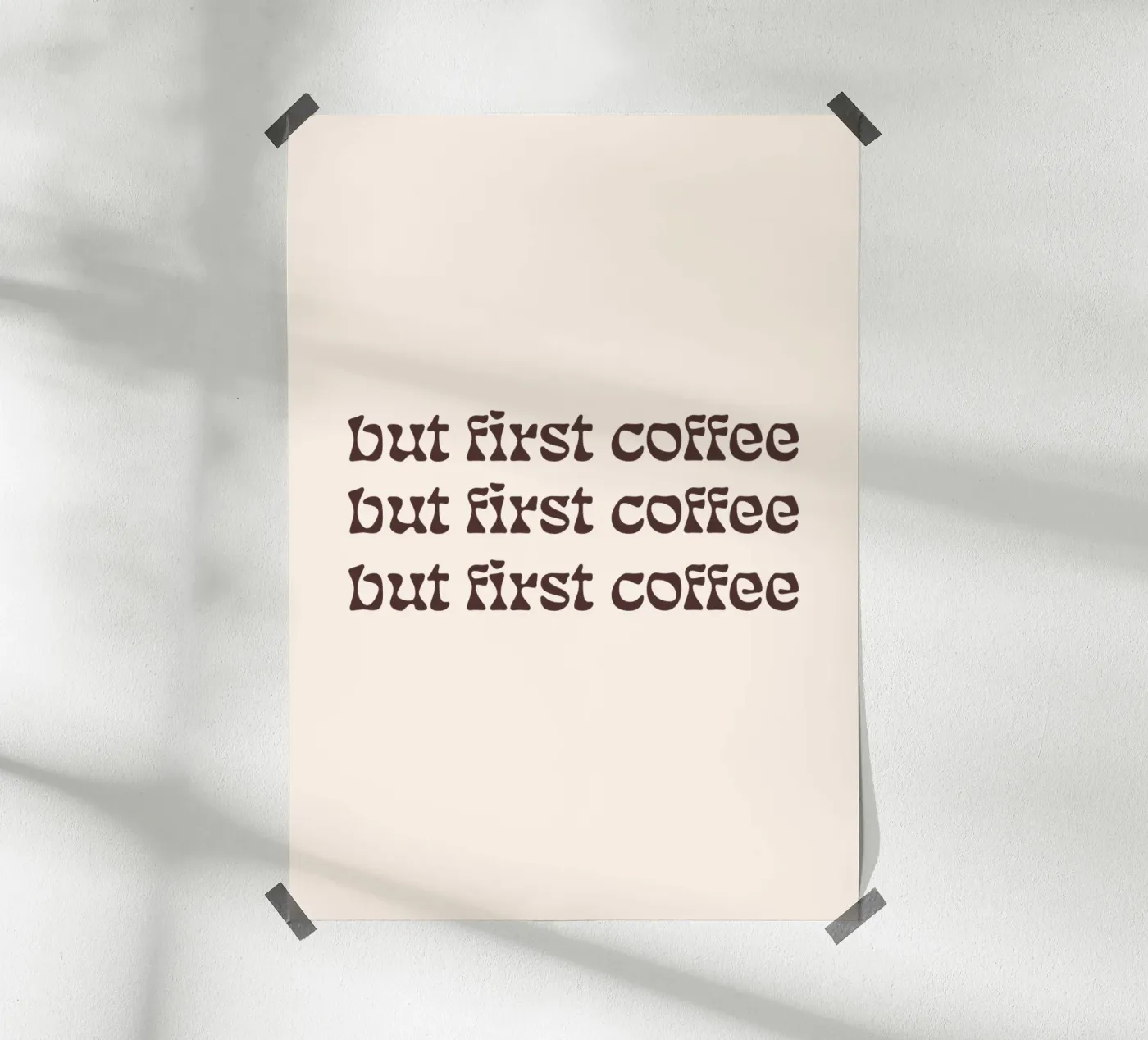 first coffee poster by be.