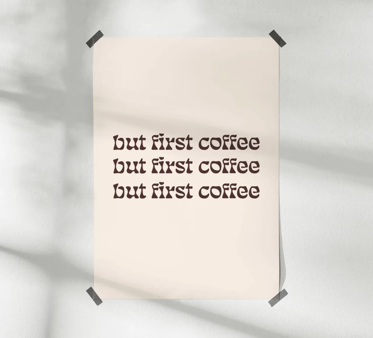 first coffee poster da be.