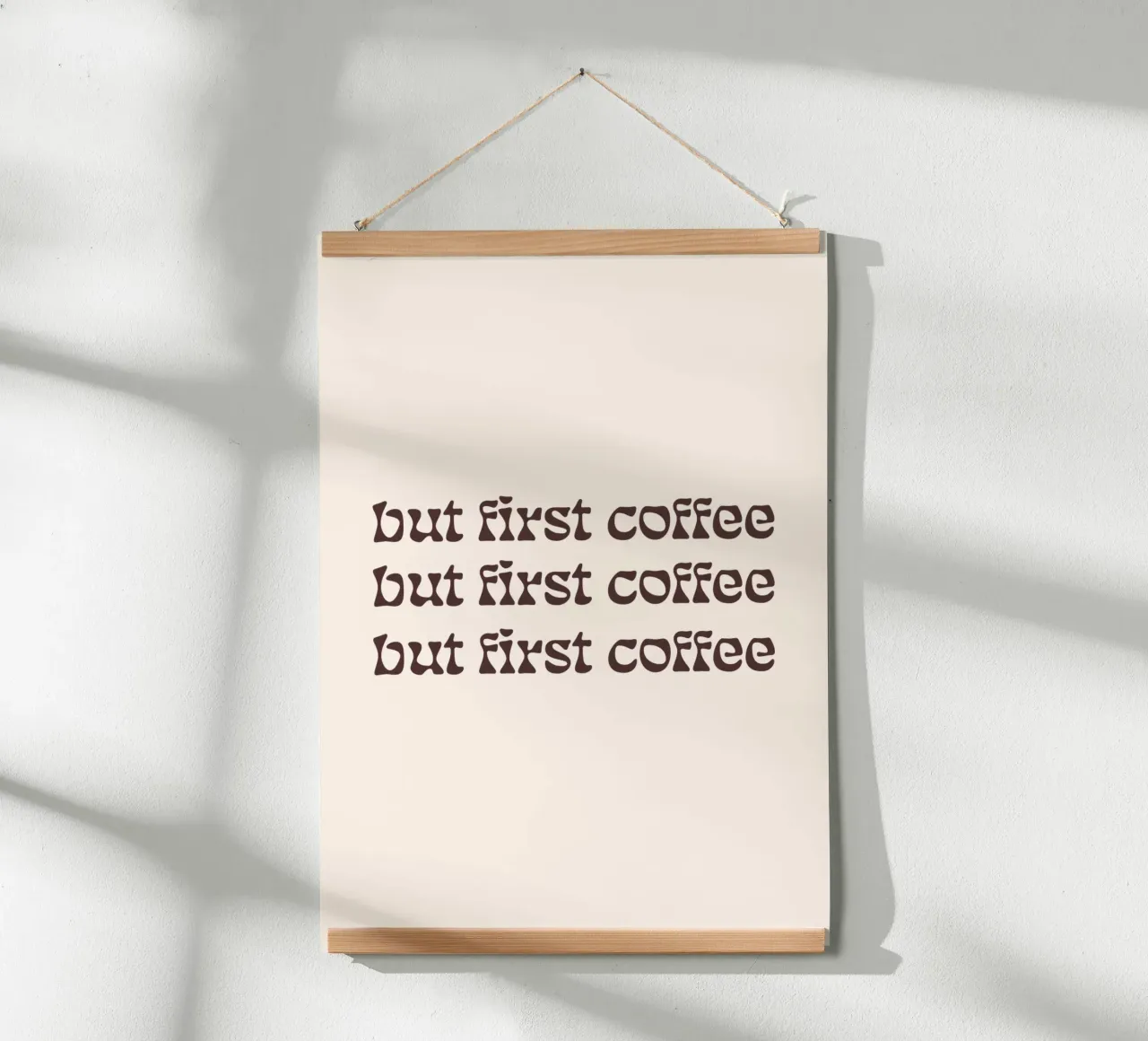 first coffee poster da be.