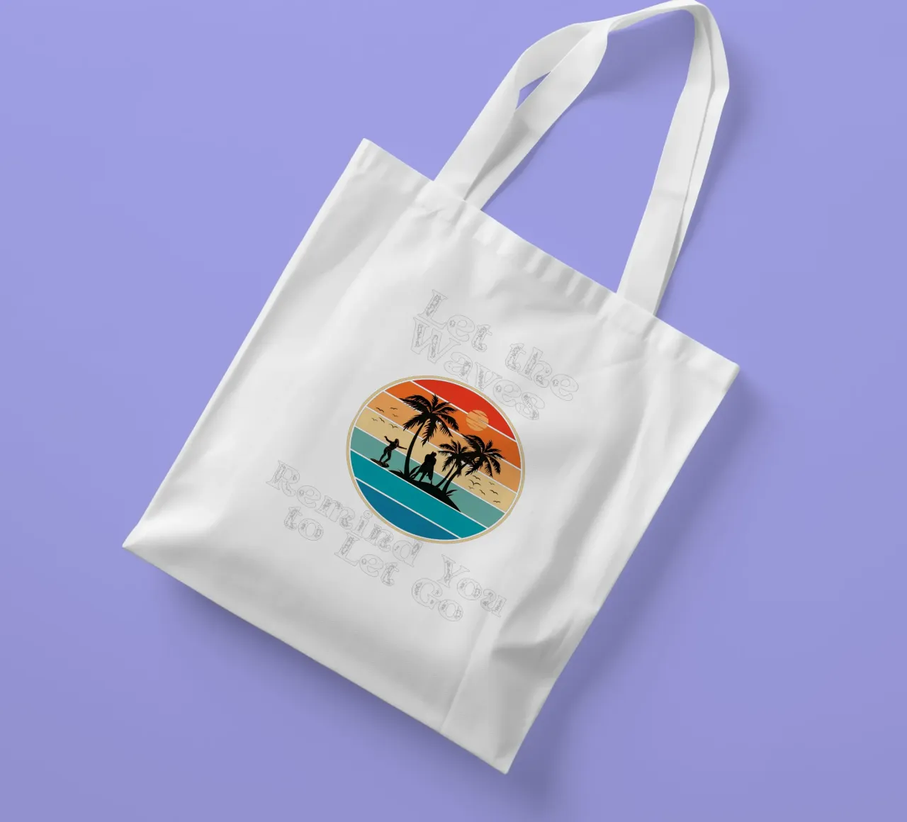 Let the Ocean Teach You to Release and Flow Let Go Live Free tote bag by Lionandlamb