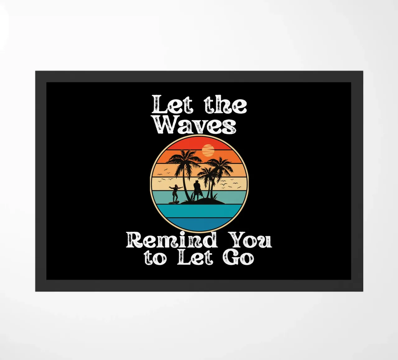 Let the Ocean Teach You to Release and Flow Let Go Live Free doormat by Lionandlamb