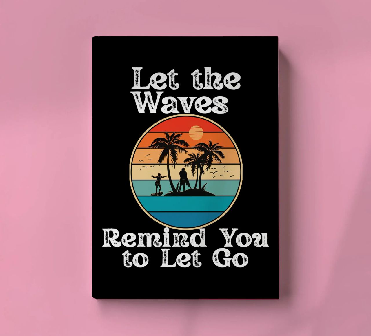 Let the Ocean Teach You to Release and Flow Let Go Live Free notebook by Lionandlamb