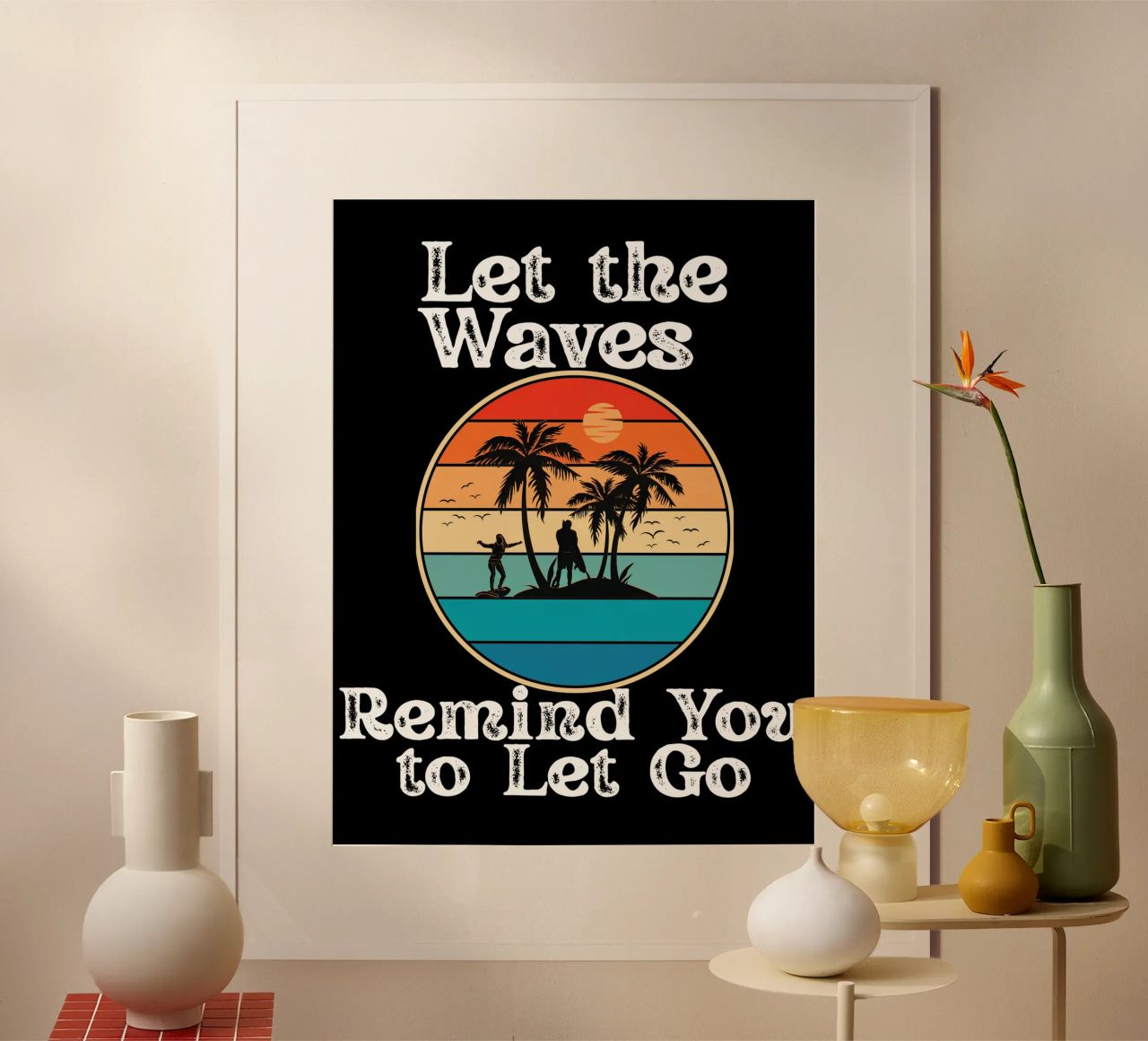 Let the Ocean Teach You to Release and Flow Let Go Live Free hahnemühle by Lionandlamb
