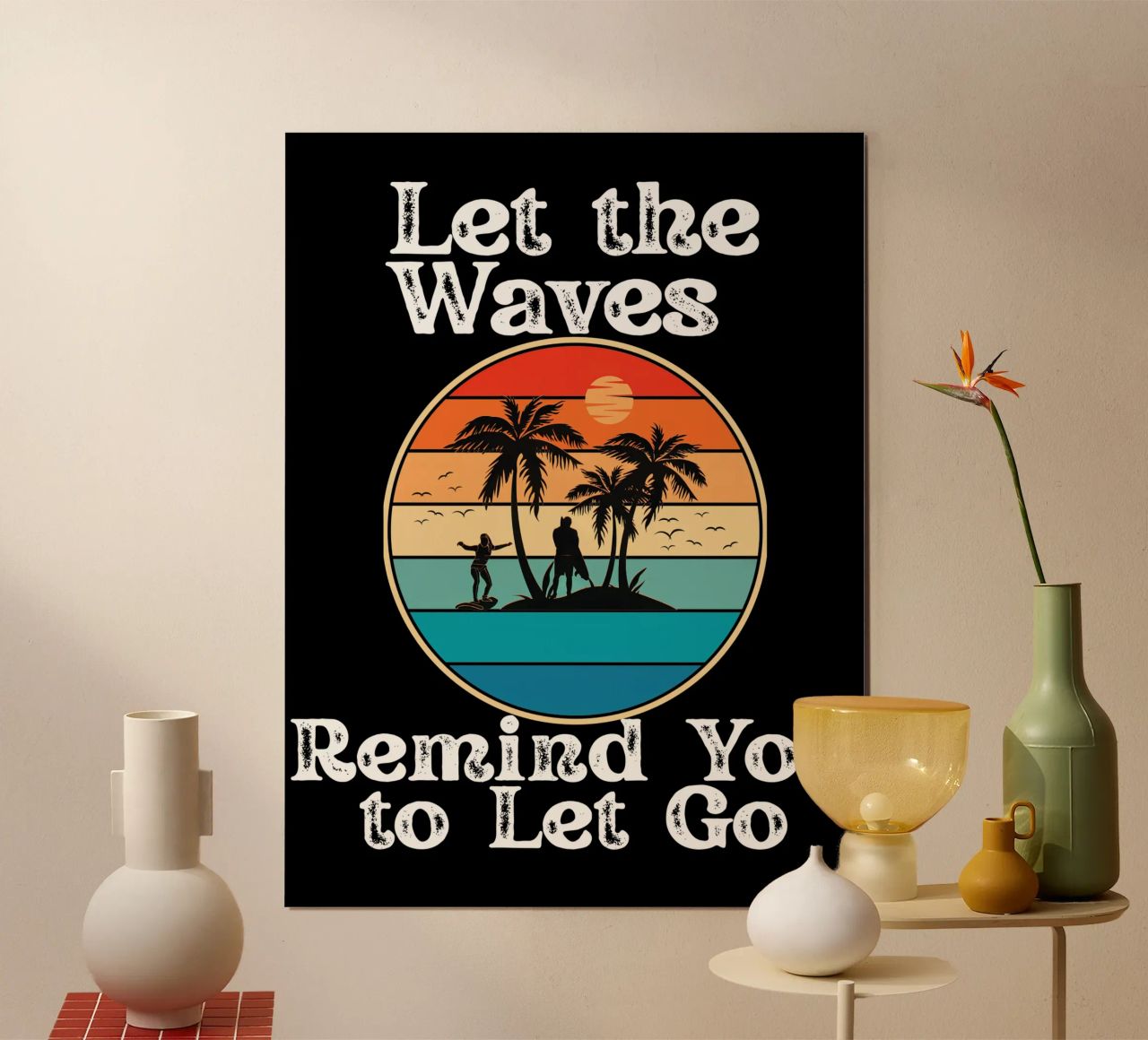 Let the Ocean Teach You to Release and Flow Let Go Live Free hahnemühle by Lionandlamb